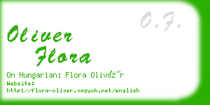 oliver flora business card
